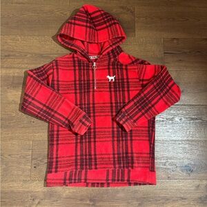 Victoria's Secret Kids Red and Black Plaid Jacket